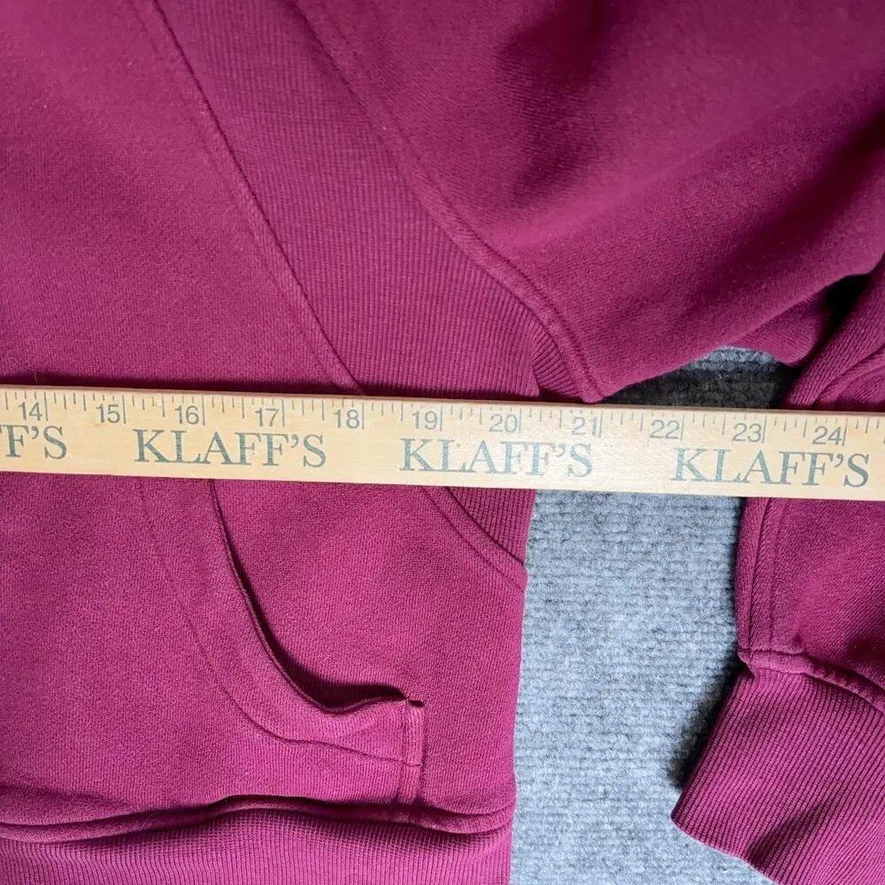 Lululemon Oversized Scuba Full Zip Hoodie Sweatshirt Pomegranate Red Size S/XS